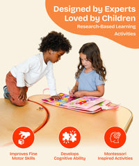 KEPLR Busy Board color recognition activity supports visual discrimination during playful exploration