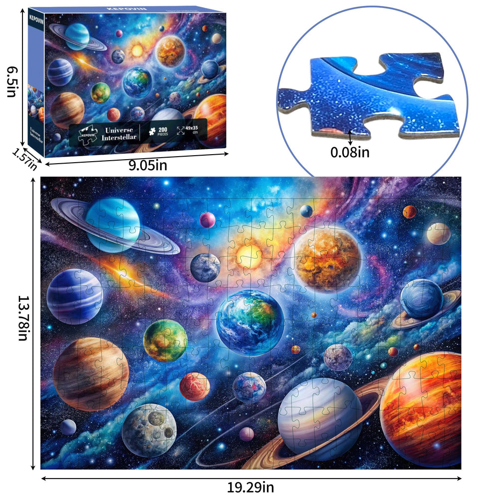 Kepovin space colors vibrant prints showcase planets for eye catching learning visuals