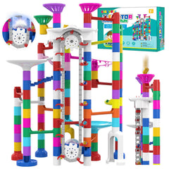 KERUVOTA Big Motorized Marble Run with Elevator for engaging STEM play.