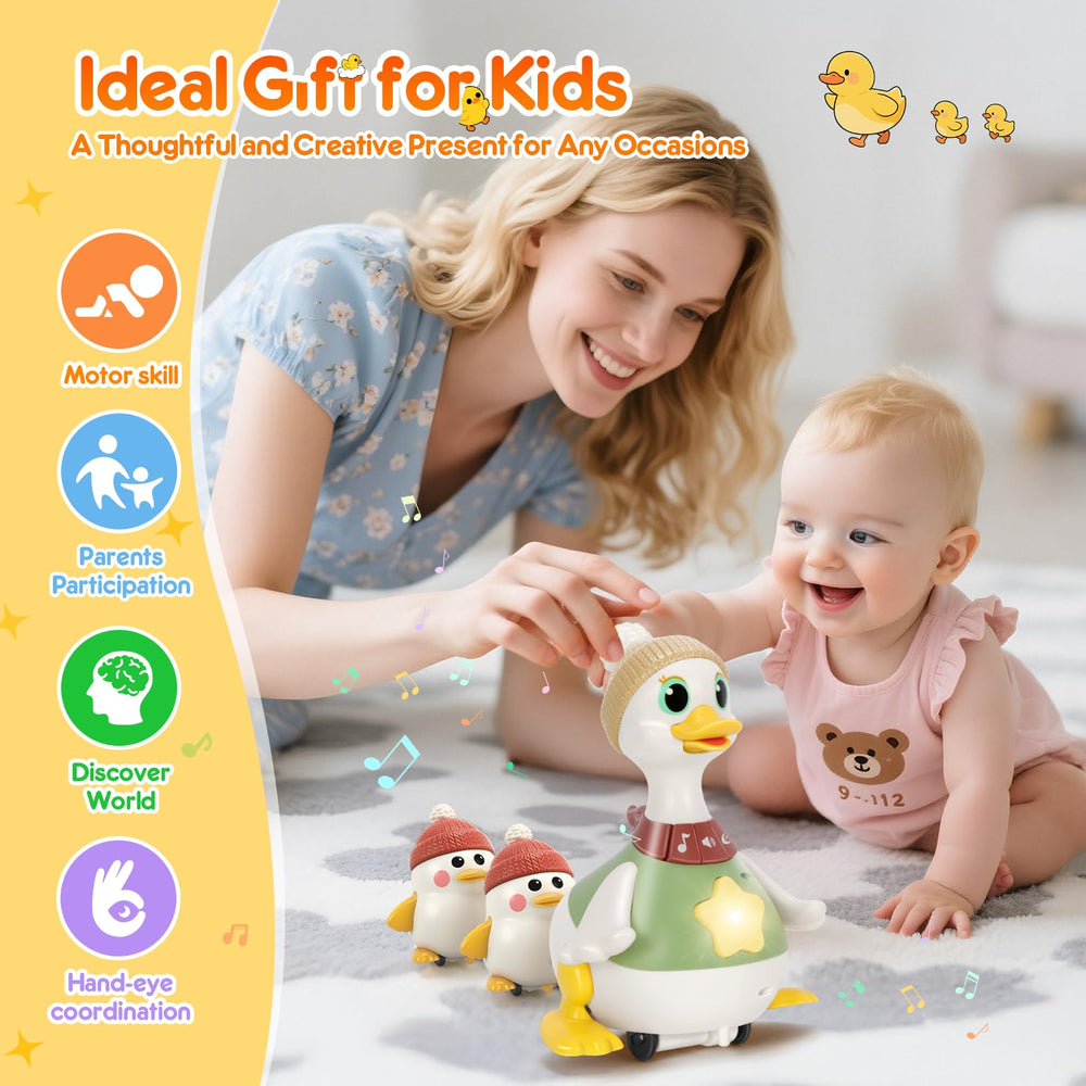 KETIEE battery-powered toy keeps baby engaged during tummy time.