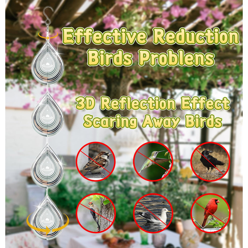 Kexsscai stainless steel bird deterrent decor suitable for all weather gardens.