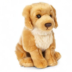 Keycraft Living Nature Golden Retriever gift-ready plush for dog lovers.