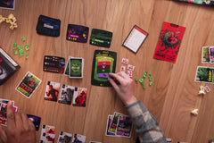 Keymaster Games Campy Creatures compact box ideal for travel game nights.