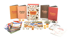 Keymaster Games Parks Roll and Hike magnet closure box for travel.