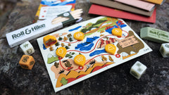 Keymaster Games Parks Roll and Hike pencil box with deluxe eraser for notes.
