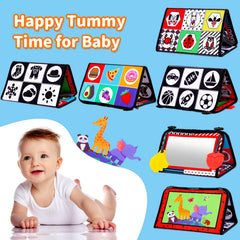 Keysense sensory crinkle book with 3D elements encourages hand-eye coordination.