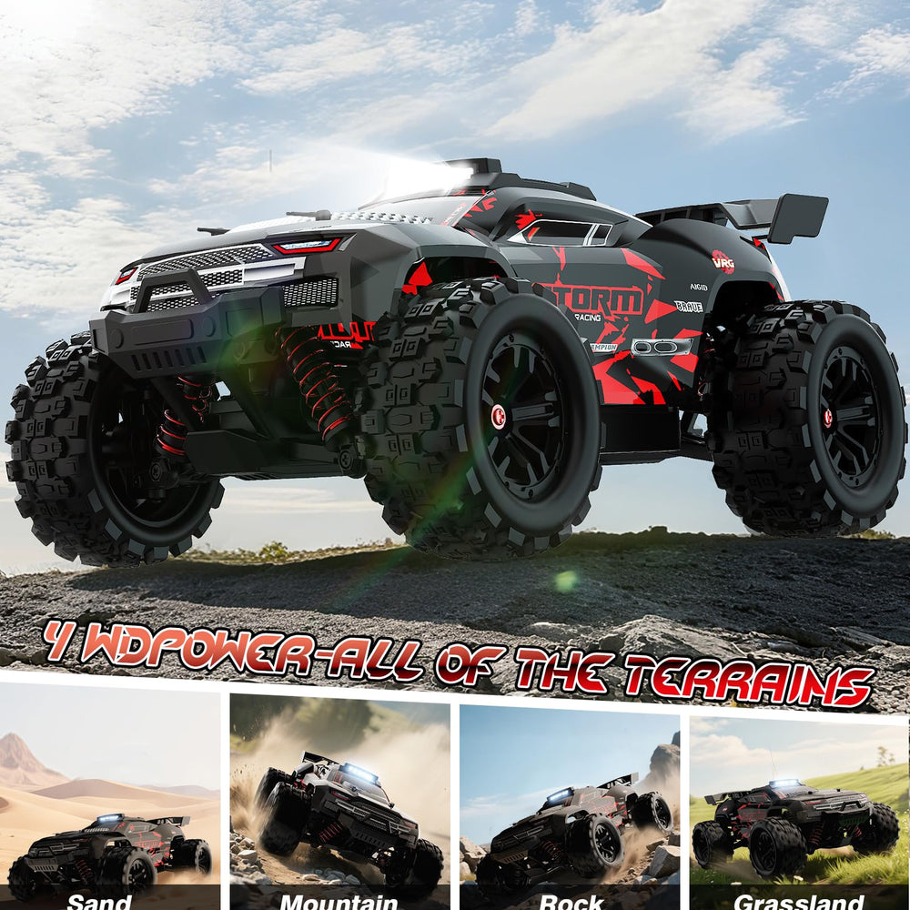 KGF remote control car 1:18 dual 7.4V batteries enable longer sessions.