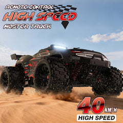 KGF remote control car 1:18 LED headlights for day and night races.