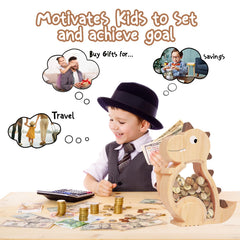 Kibelly piggy bank non-toxic paints emphasize safety and color