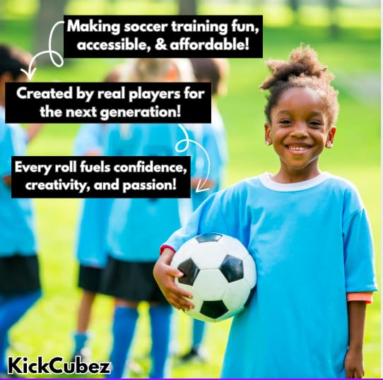 KickCubez youth soccer dice kit supports fundamentals for young players.