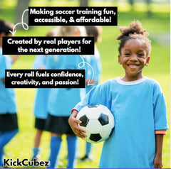 KickCubez youth soccer dice kit supports fundamentals for young players.