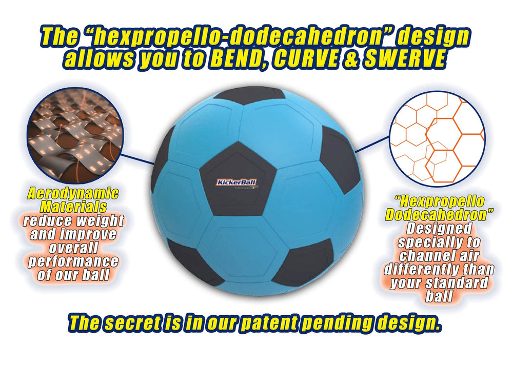Kickerball size 4 ball close-up showing durable panel construction