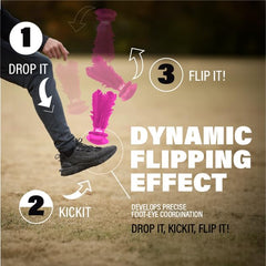 Kickit pink portable training ball adapts to many practice scenarios.