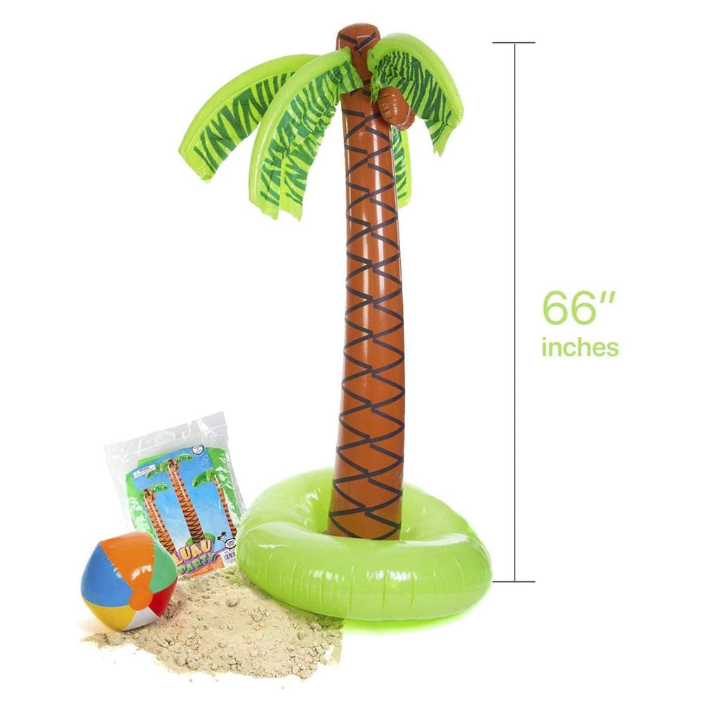 Kicko palm tree decor suitable for beach and pool party scenes.