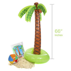 Kicko palm tree decor suitable for beach and pool party scenes.