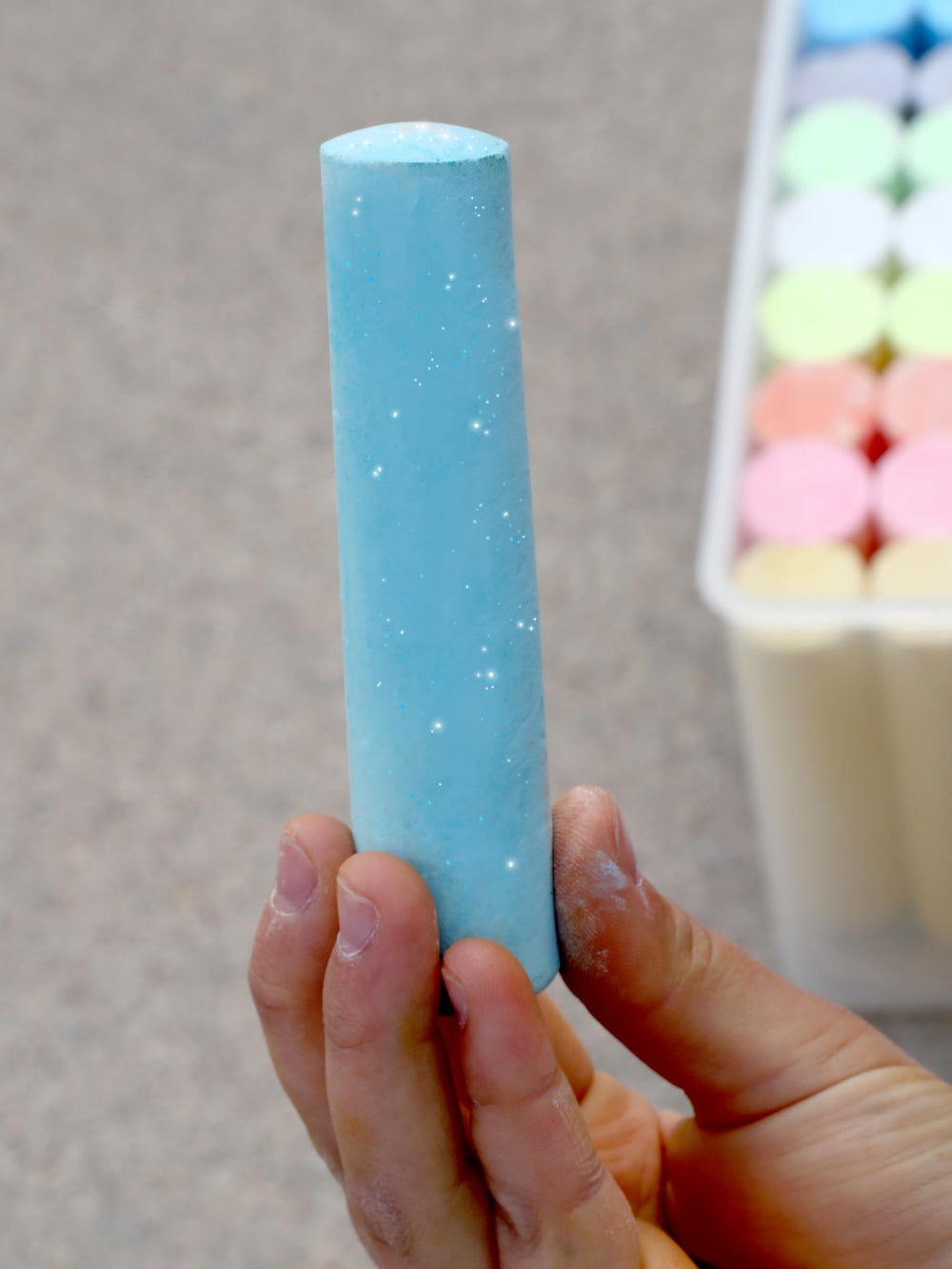 Kid Made Modern regular chalk sticks deliver classic lines with smooth coverage.