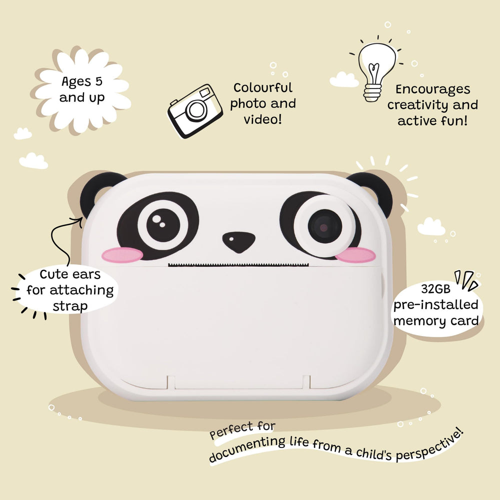 Kidamento instant print camera selfie mode for quick on-the-go memories.