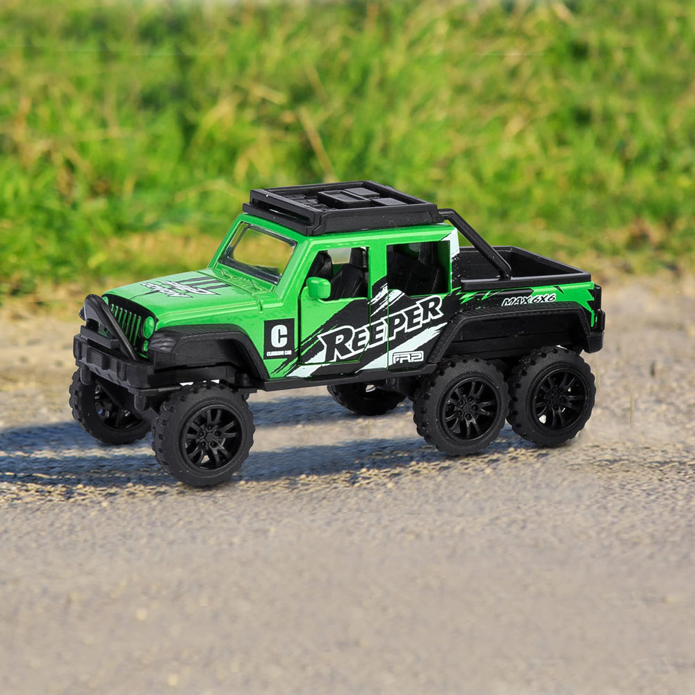 KIDAMI Diecast Trucks metal body enhances durability during rough play