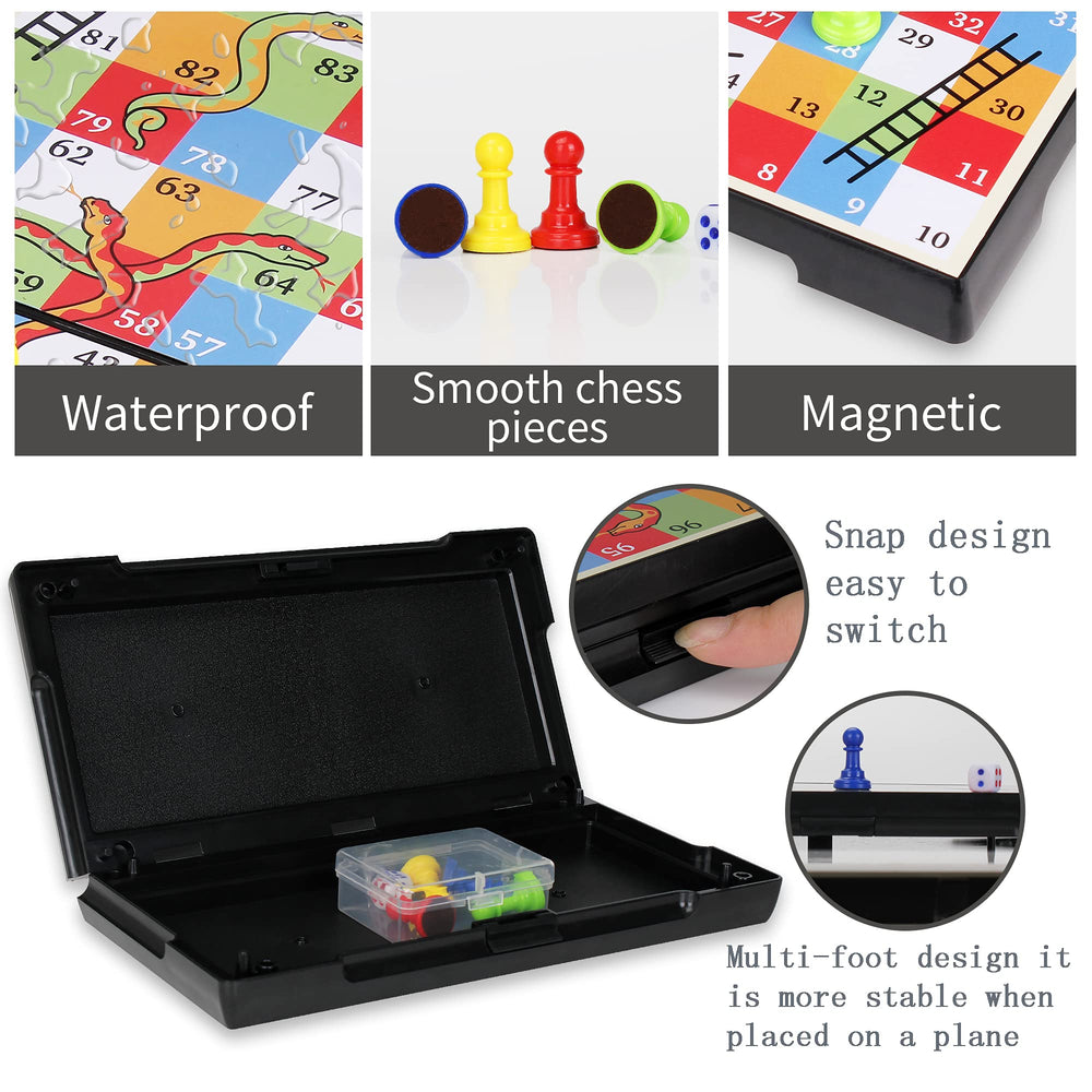 KIDAMI magnetic snakes and ladders pieces with firm grip for stable play.