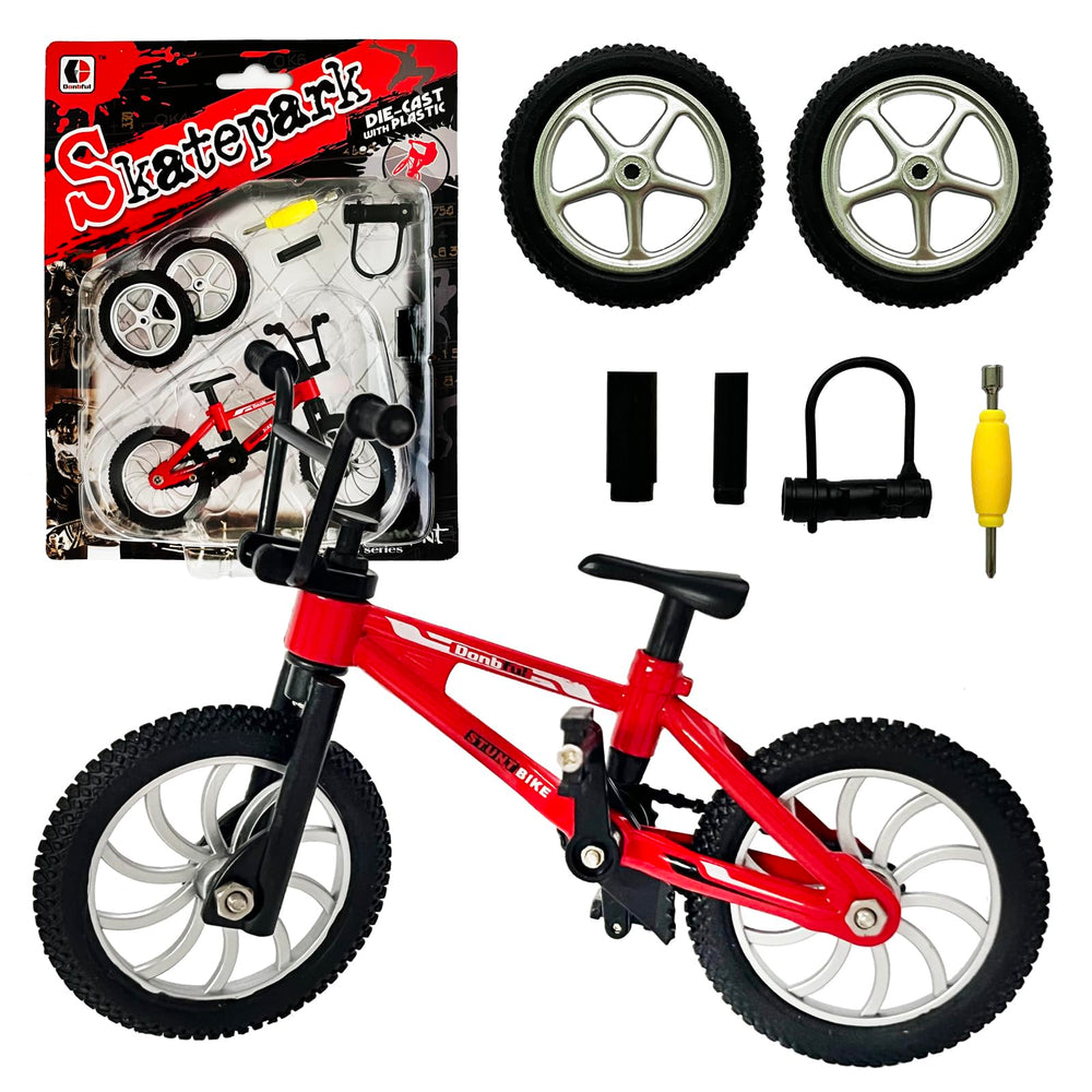 kidbeile mini finger bike front view showcases alloy frame for durable display and tactile play