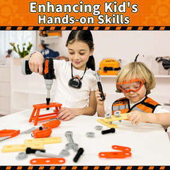 KidBloom saw and hammer encouraging coordination through hands-on play.