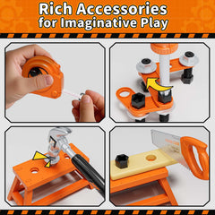 KidBloom tool set is portable for play at home or outdoors.
