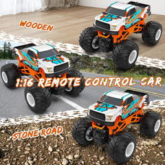 Kidcia RC Monster Truck with 2.4GHz controller enabling stable, long-range play.