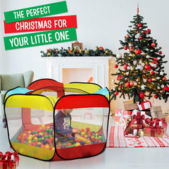 Kiddey ball pit base measures 50 by 30 inches for spacious play.