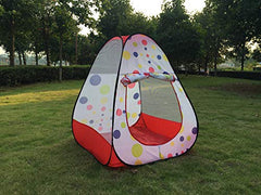Kiddey ball pit pop up playhouse doors tied back for open space