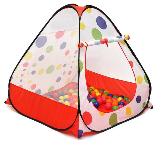 Kiddey ball pit pop up playhouse front view for indoor fun