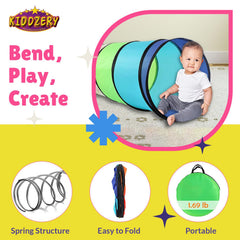 Kiddey breathable mesh tunnel ensures airflow during crawl time.