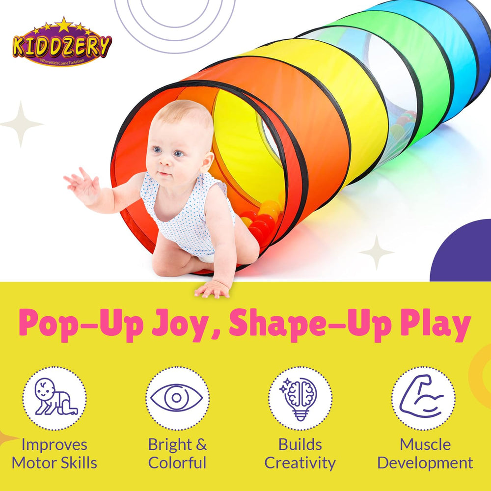 Kiddey pop-up tunnels for easy setup and portable playtime.
