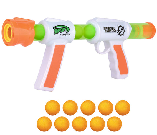 Kiddie Play Atomic Power Popper Gun, ready to shoot for outdoor play.