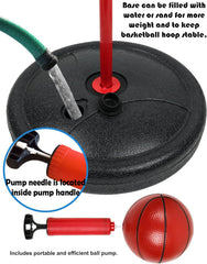 Kiddie Play set includes 3 balls and pump for immediate play.