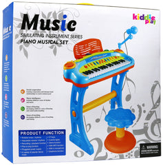 Kiddie Play colorful LED lights enhance playtime visuals.
