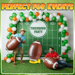 KiddieLoot football on a sturdy tee offering stable play and safe launching angles.