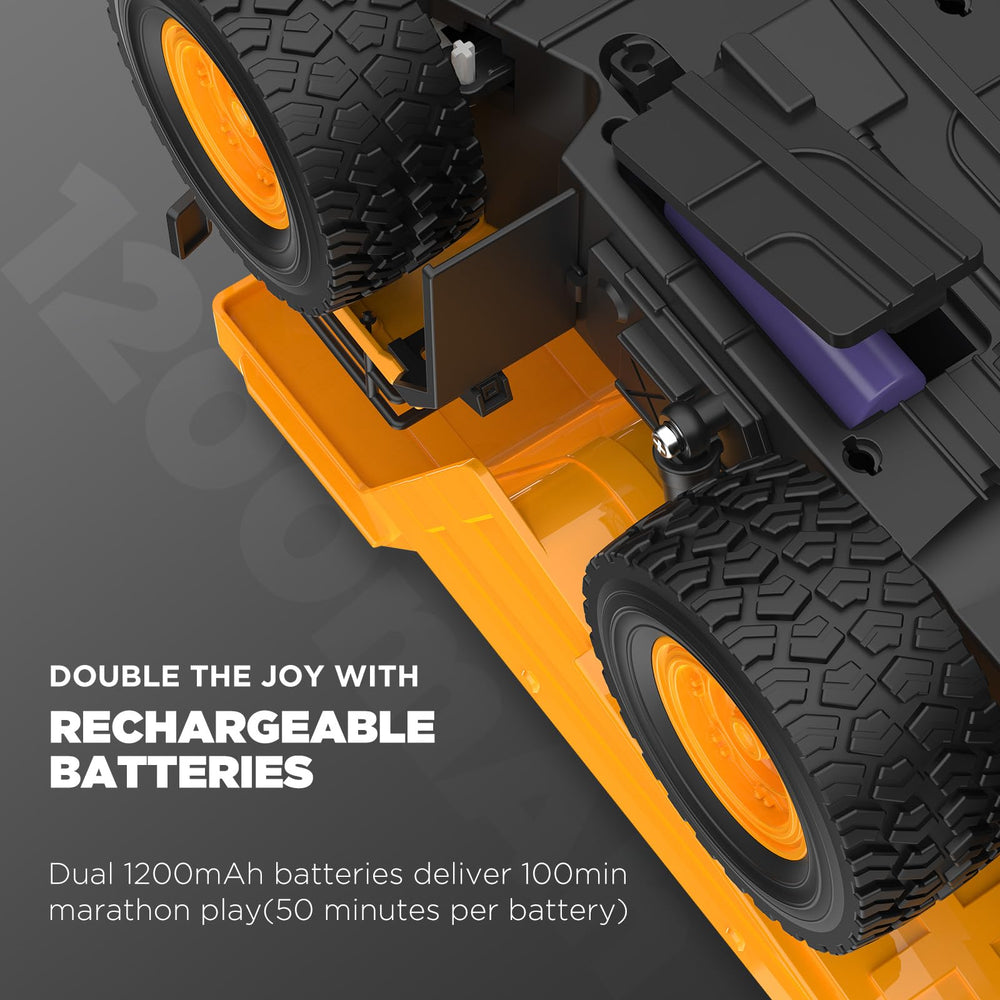 KIDDITOY 1:18 scale body with detailed construction truck styling.