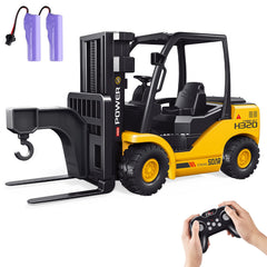 KIDDITOY 9-channel remote forklift front view for realistic operation.