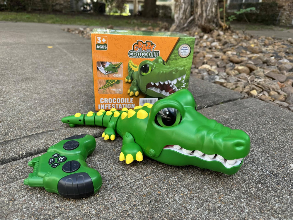 Kidditoy crocodile robot gift unboxing image