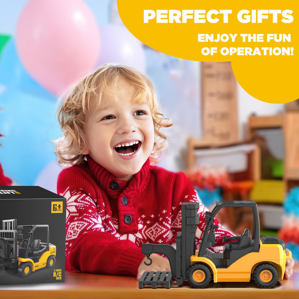 KIDDITOY forklift battery duration provides long play sessions between charges.