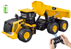 KIDDITOY Mighty 9-Channel RC Dump Truck bed lift view for immersive play