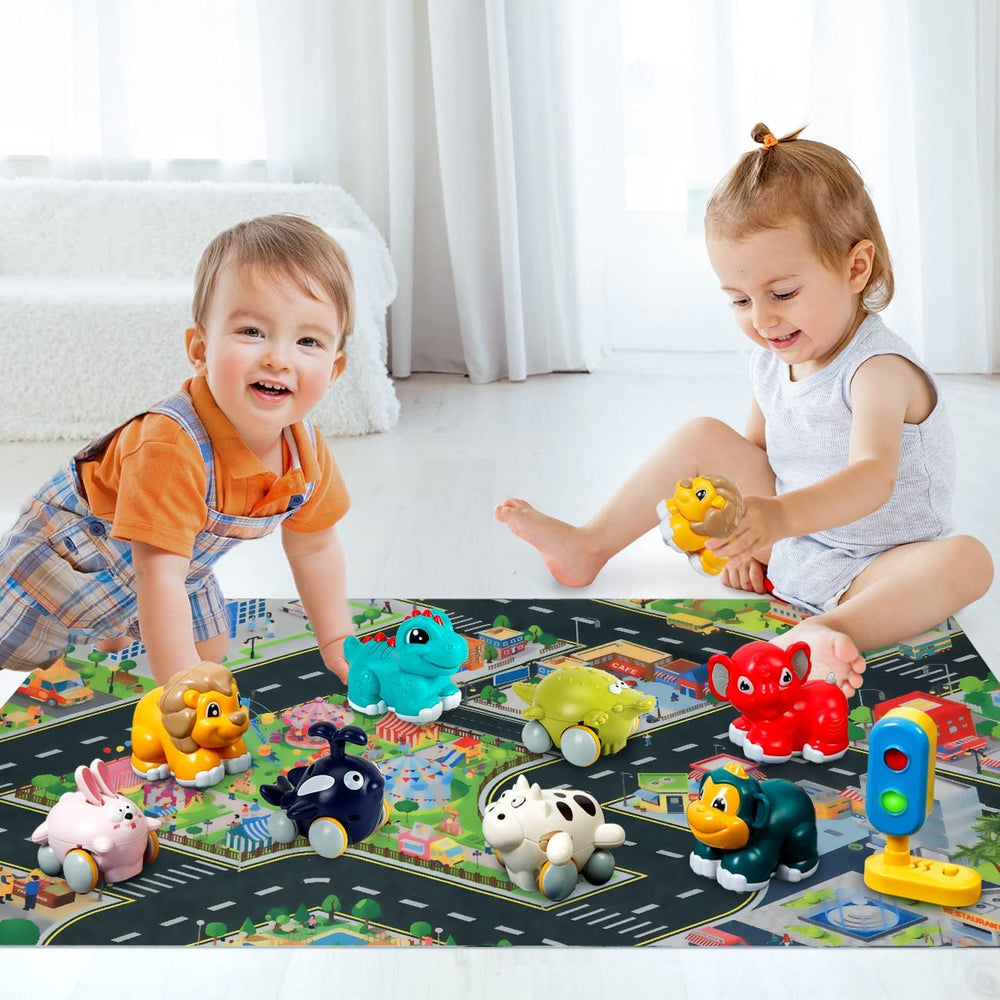 Kiddiworld lion car adds bold color to toddler car games