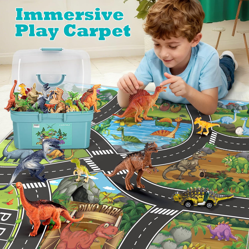 Kiddiworld mini dinosaur figures for compact play