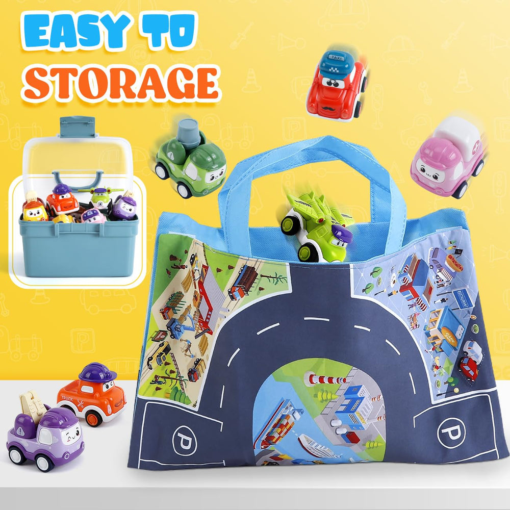 Kiddiworld pull-back cars ideal for simple races and active play.