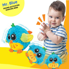 KiddoLab baby toy bird eyes focus for visual tracking.