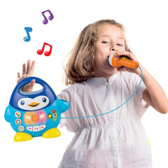 KiddoLab Penguin Karaoke Buddy beginner karaoke toy for toddlers.
