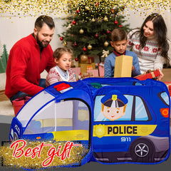 Kiddzery police car tent makes a great gift for curious explorers.