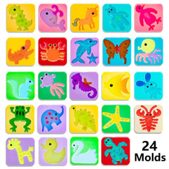 Kidisego Aqua Fairy 24 molds enable ocean and animal shapes creation