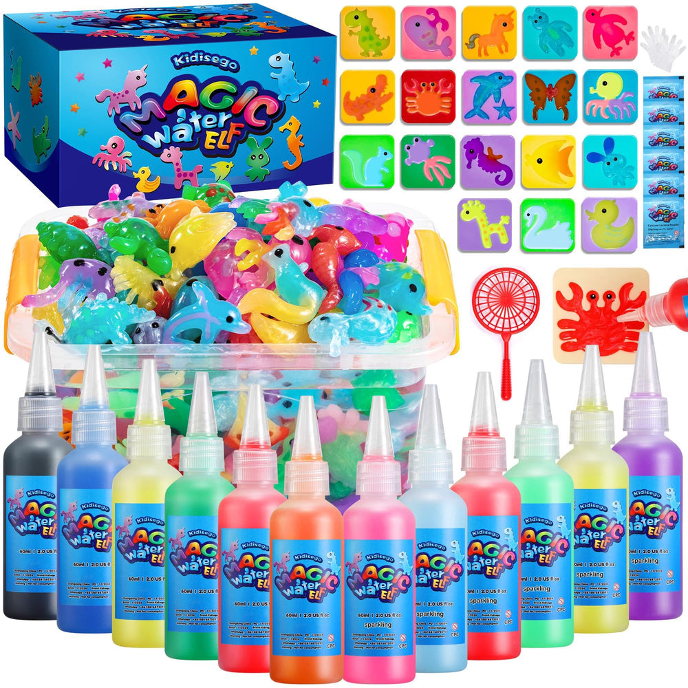 Kidisego Aqua Fairy bottles show 12 colors for creative, colorful play