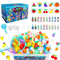 Kiditos Fruit Magic Water Elf Kit with vibrant gels and organized molds for creative play